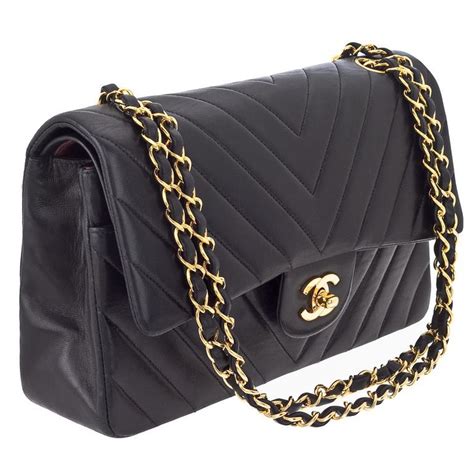 chanel classic chevron flap bag|chanel 25cm flap bag.